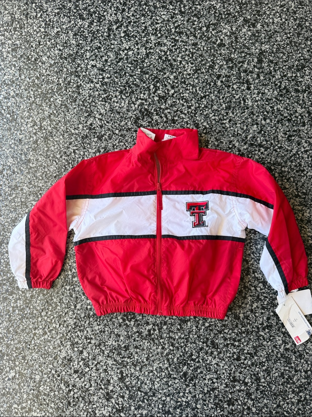 Texas tech Red and White Windbreaker Jacket with TT Logo